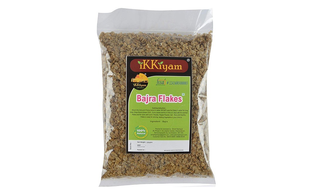 Ikkiyam Bajra Flakes    Pack  250 grams